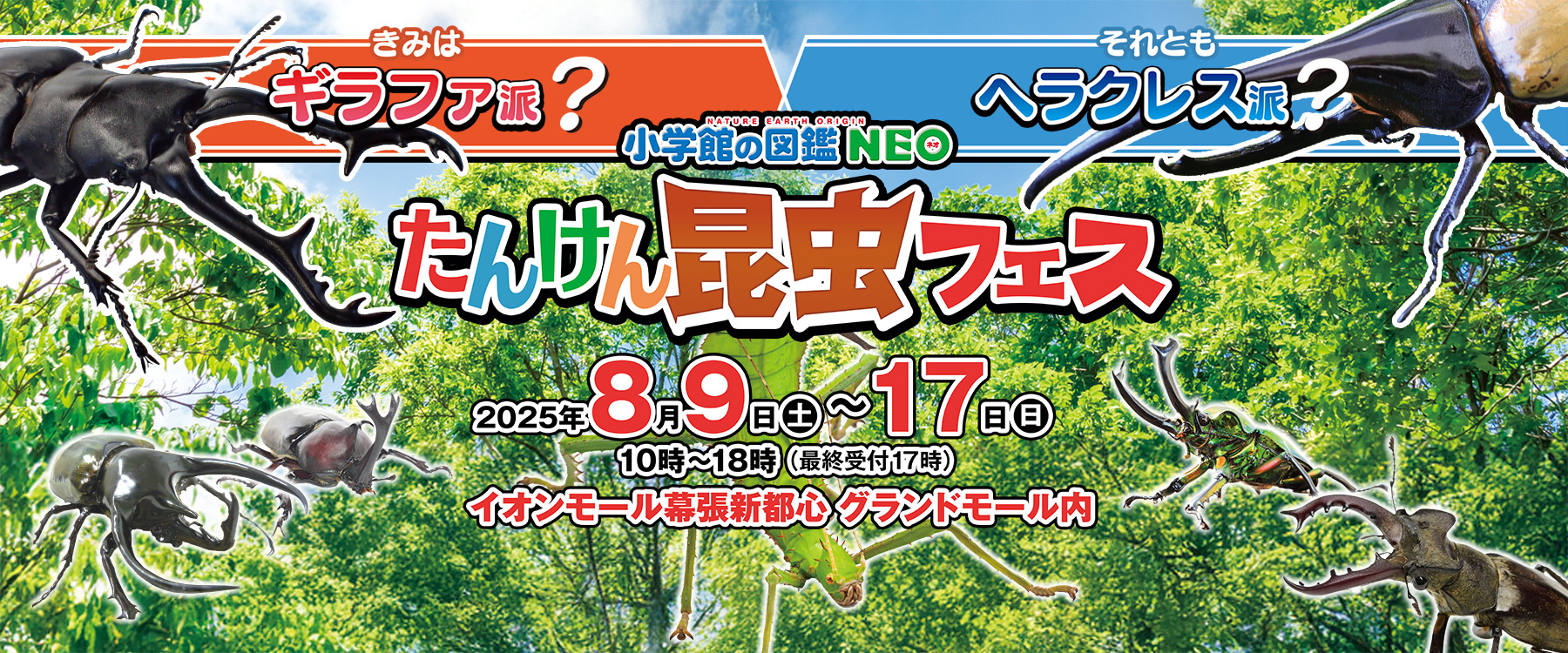 たんけん昆虫フェス in イオンモール幕張新都心